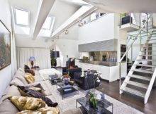 Ideas Loft Apartment Living Room Modern Interior Design